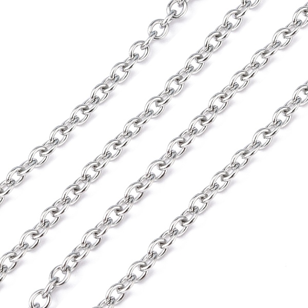 PandaHall 304 Stainless Steel Cable Chains, with Spool, Unwelded, Stainless Steel Color, 4x3x0.8mm, about 32.8 Feet(10m)/roll 304 Stainless...
PandaHall 304 Stainless Steel Cable Chains, with Spool, Unwelded, Stainless Steel Color, 4x3x0.8mm, about 32.8 Feet(10m)/roll 304 Stainless...