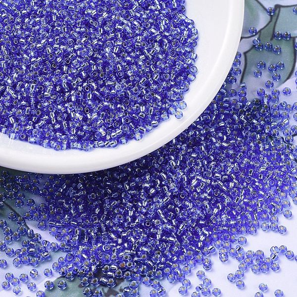PandaHall MIYUKI Round Rocailles Beads, Japanese Seed Beads, 11/0, (RR2431) Silverlined Dark Cornflower Blue, 2x1.3mm, Hole: 0.8mm, about...
PandaHall MIYUKI Round Rocailles Beads, Japanese Seed Beads, 11/0, (RR2431) Silverlined Dark Cornflower Blue, 2x1.3mm, Hole: 0.8mm, about...