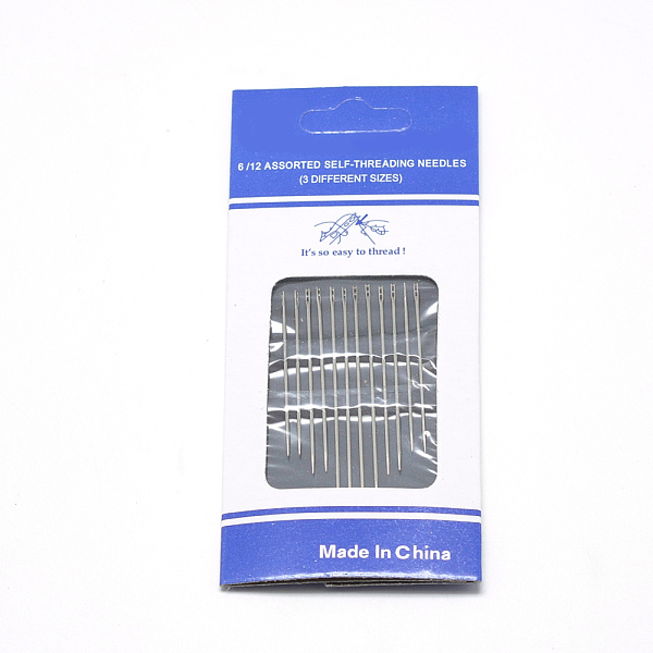 PandaHall Iron Self-Threading Hand Sewing Needles, Platinum, 36x0.76mm, about 12pcs/bag Iron
PandaHall Iron Self-Threading Hand Sewing Needles, Platinum, 36x0.76mm, about 12pcs/bag Iron