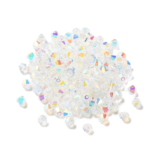 PandaHall Electroplate Glass Beads, AB Color Plated, Bicone, Clear, 5x5x4mm, Hole: 1.2mm, 576pcs/bag Glass Bicone Clear
PandaHall Electroplate Glass Beads, AB Color Plated, Bicone, Clear, 5x5x4mm, Hole: 1.2mm, 576pcs/bag Glass Bicone Clear