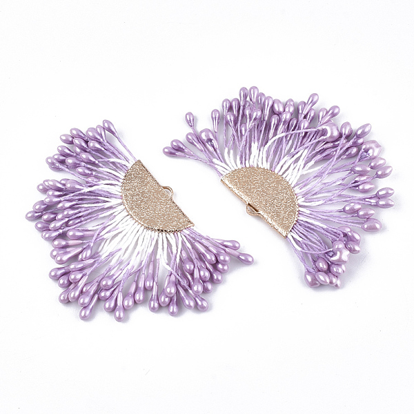 PandaHall Polycotton(Polyester Cotton) Tassel Pendant Decorations, with Foam and Brass Findings, Fan, Golden, Orchid, 40~45x64~68x3mm, Hole..., Purple
PandaHall Polycotton(Polyester Cotton) Tassel Pendant Decorations, with Foam and Brass Findings, Fan, Golden, Orchid, 40~45x64~68x3mm, Hole..., Purple