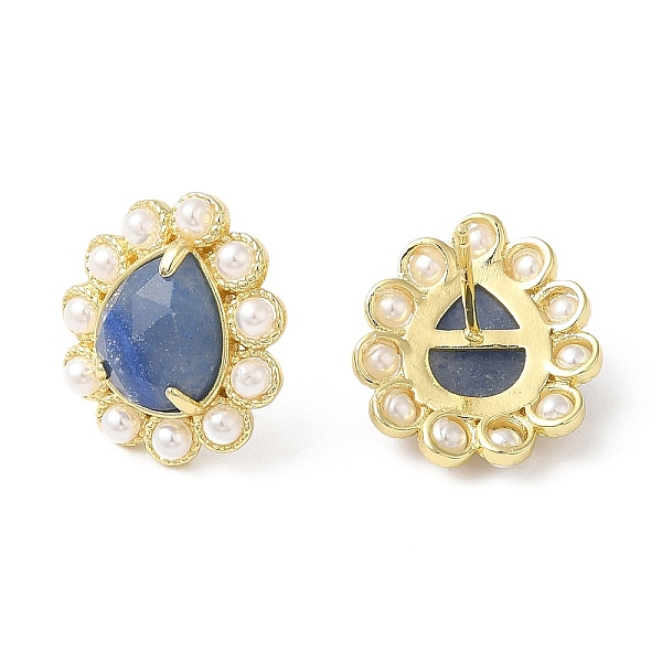 PandaHall Natural Blue Aventurine Teardrop Stud Earrings with Plastic Pearl Beaded, Real 14K Gold Plated Brass Jewelry, 17.5x16mm Blue...
PandaHall Natural Blue Aventurine Teardrop Stud Earrings with Plastic Pearl Beaded, Real 14K Gold Plated Brass Jewelry, 17.5x16mm Blue...