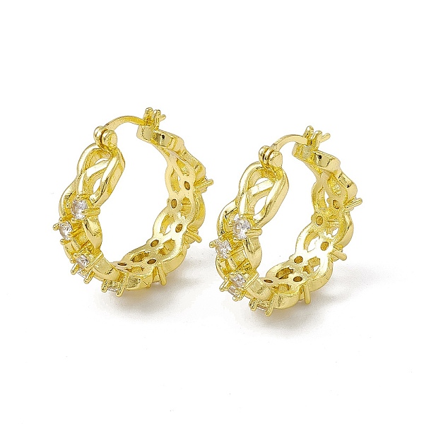 PandaHall Rack Plating Brass Clear Cubic Zirconia Hoop Earrings for Women, Long-Lasting Plated, Lead Free & Cadmium Free, Flat Round, Real...
PandaHall Rack Plating Brass Clear Cubic Zirconia Hoop Earrings for Women, Long-Lasting Plated, Lead Free & Cadmium Free, Flat Round, Real...