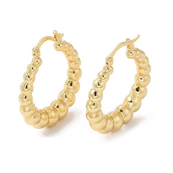 PandaHall Rack Plating Brass Round Beaded Hoop Earrings, Long-Lasting Plated, Cadmium Free & Lead Free, Real 18K Gold Plated, 33.5x30x6.5mm...
PandaHall Rack Plating Brass Round Beaded Hoop Earrings, Long-Lasting Plated, Cadmium Free & Lead Free, Real 18K Gold Plated, 33.5x30x6.5mm...