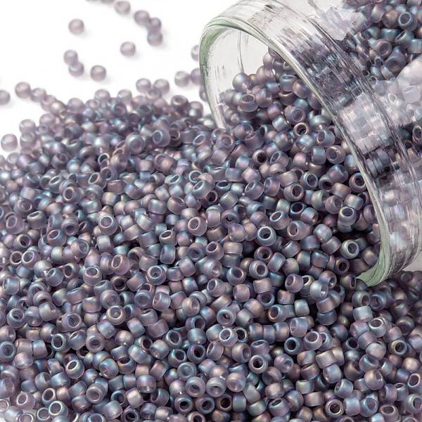 PandaHall TOHO Round Seed Beads, Japanese Seed Beads, (166DF) Transparent AB Frost Light Tanzanite, 15/0, 1.5mm, Hole: 0.7mm, about..., Purple
PandaHall TOHO Round Seed Beads, Japanese Seed Beads, (166DF) Transparent AB Frost Light Tanzanite, 15/0, 1.5mm, Hole: 0.7mm, about..., Purple