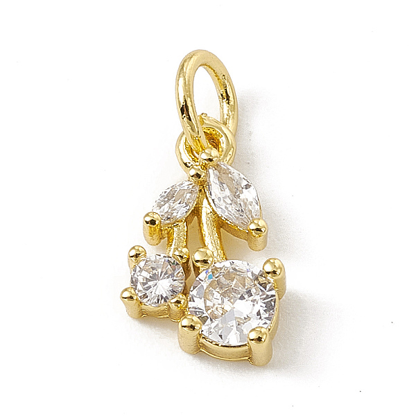 PandaHall Brass Micro Pave Cubic Zirconia Charms, with Jump Rings, Cherry Charms, Real 18K Gold Plated, 12x7.5x3mm, Hole: 3.4mm Brass+Cubic..., Clear
PandaHall Brass Micro Pave Cubic Zirconia Charms, with Jump Rings, Cherry Charms, Real 18K Gold Plated, 12x7.5x3mm, Hole: 3.4mm Brass+Cubic..., Clear