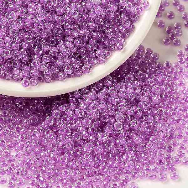 PandaHall MIYUKI Round Rocailles Beads, Japanese Seed Beads, (RRHB264) Raspberry Lined Crystal, 8/0, 3mm, Hole: 1mm, about 2111~2277pcs/50g..., Purple
PandaHall MIYUKI Round Rocailles Beads, Japanese Seed Beads, (RRHB264) Raspberry Lined Crystal, 8/0, 3mm, Hole: 1mm, about 2111~2277pcs/50g..., Purple