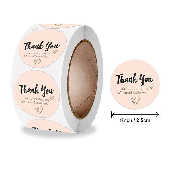 PandaHall Thank You Stickers Roll, Round Paper Heart Pattern Adhesive Labels, Decorative Sealing Stickers for Christmas Gifts, Wedding..., Brown
PandaHall Thank You Stickers Roll, Round Paper Heart Pattern Adhesive Labels, Decorative Sealing Stickers for Christmas Gifts, Wedding..., Brown