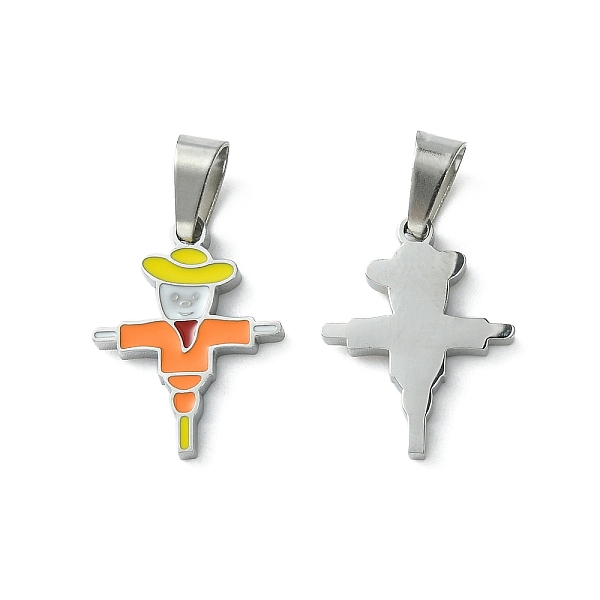 PandaHall 304 Stainless Steel Manual Polishing Pendants, with Enamel and 201 Stainless Steel Clasp, Scarecrow Charms, Stainless Steel Color..., Orange
PandaHall 304 Stainless Steel Manual Polishing Pendants, with Enamel and 201 Stainless Steel Clasp, Scarecrow Charms, Stainless Steel Color..., Orange
