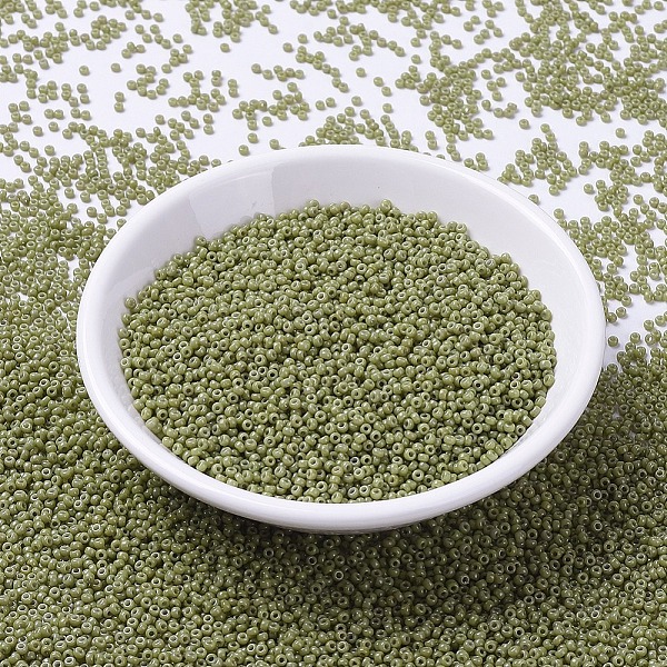 PandaHall MIYUKI Round Rocailles Beads, Japanese Seed Beads, 11/0, (RR4474) Duracoat Dyed Opaque Cactus, 11/0, 2x1.3mm, Hole: 0.8mm, about..., Green
PandaHall MIYUKI Round Rocailles Beads, Japanese Seed Beads, 11/0, (RR4474) Duracoat Dyed Opaque Cactus, 11/0, 2x1.3mm, Hole: 0.8mm, about..., Green