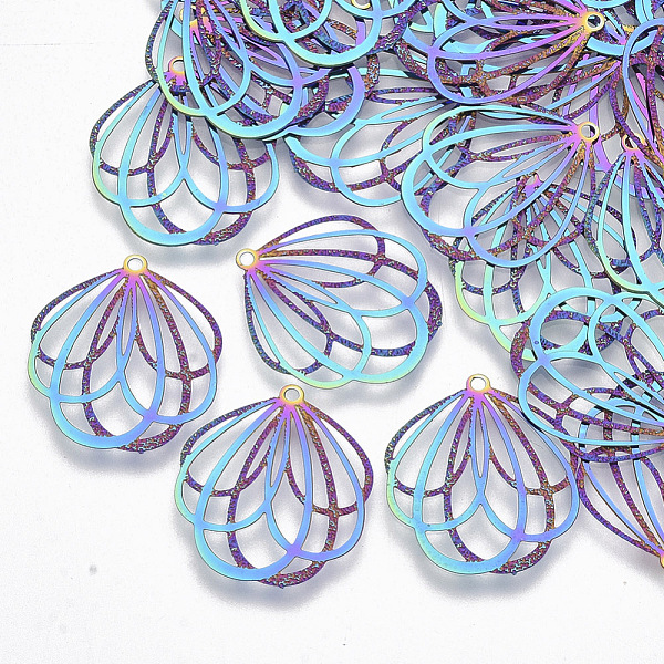 PandaHall Ion Plating(IP) 304 Stainless Steel Filigree Pendants, Etched Metal Embellishments, Flower, Rainbow Color, 20x18x0.3mm, Hole...
PandaHall Ion Plating(IP) 304 Stainless Steel Filigree Pendants, Etched Metal Embellishments, Flower, Rainbow Color, 20x18x0.3mm, Hole...