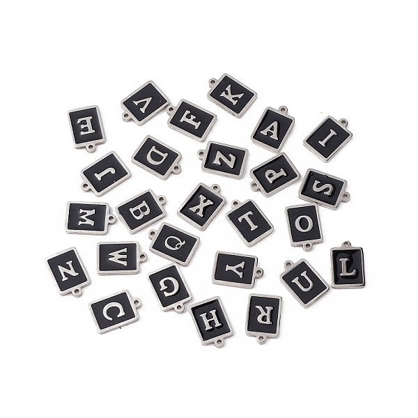 PandaHall 304 Stainless Steel Pendants, with Enamel, Stainless Steel Color, Rectangle with Letter.A~Z, Black, 17.5x12x2mm, Hole: 1.5mm...
PandaHall 304 Stainless Steel Pendants, with Enamel, Stainless Steel Color, Rectangle with Letter.A~Z, Black, 17.5x12x2mm, Hole: 1.5mm...