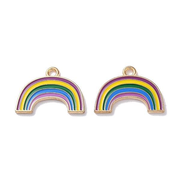PandaHall Alloy Enamel Pendants, Golden, Rainbow, 17.5x24x1.8mm, Hole: 2mm Alloy+Enamel Rainbow
PandaHall Alloy Enamel Pendants, Golden, Rainbow, 17.5x24x1.8mm, Hole: 2mm Alloy+Enamel Rainbow