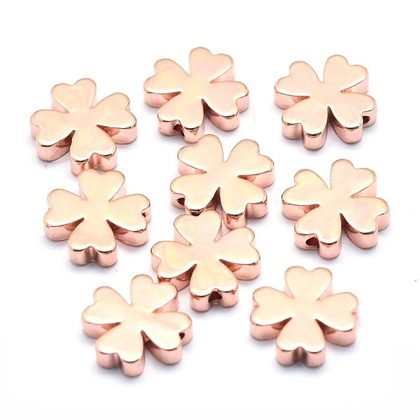 PandaHall Brass Beads, Lead Free & Cadmium Free & Nickel Free, Clover, Real Rose Gold Plated, 10x10x2.5mm, Hole: 1.2mm Brass Clover
PandaHall Brass Beads, Lead Free & Cadmium Free & Nickel Free, Clover, Real Rose Gold Plated, 10x10x2.5mm, Hole: 1.2mm Brass Clover