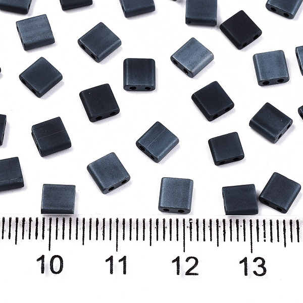 PandaHall 2-Hole Glass Seed Beads, Opaque Frosted Colours, Rectangle, Prussian Blue, 5x4.5~5.5x2~2.5mm, Hole: 0.5~0.8mm, about 1180pcs/bag...
PandaHall 2-Hole Glass Seed Beads, Opaque Frosted Colours, Rectangle, Prussian Blue, 5x4.5~5.5x2~2.5mm, Hole: 0.5~0.8mm, about 1180pcs/bag...