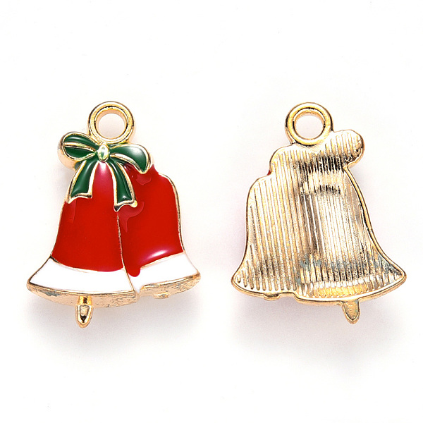 PandaHall Alloy Enamel Pendants, for Christmas, Jingle Bell, Light Gold, Red, 21x16x3mm, Hole: 2mm Alloy+Enamel Bell Red
PandaHall Alloy Enamel Pendants, for Christmas, Jingle Bell, Light Gold, Red, 21x16x3mm, Hole: 2mm Alloy+Enamel Bell Red