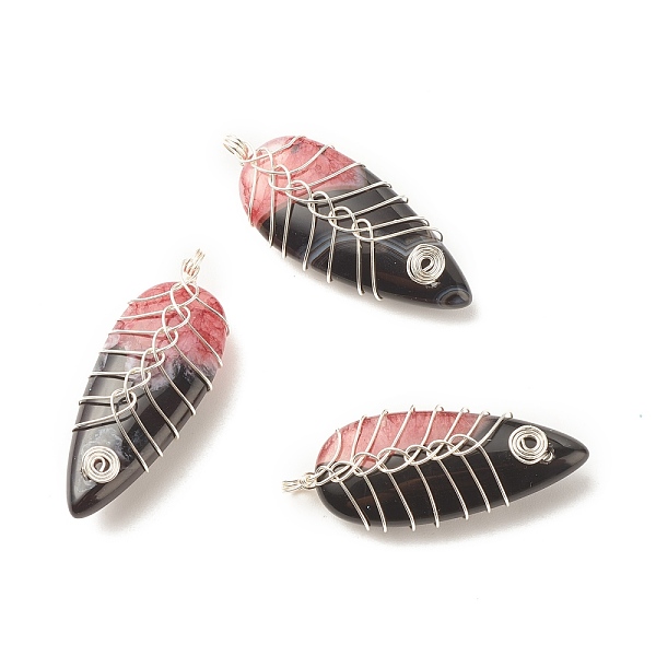 PandaHall Natural Brazilian Agate Pendants, with Platinum Tone Eco-Friendly Copper Wire Wrapped, Dyed & Heated, Teardrop, Indian Red...
PandaHall Natural Brazilian Agate Pendants, with Platinum Tone Eco-Friendly Copper Wire Wrapped, Dyed & Heated, Teardrop, Indian Red...