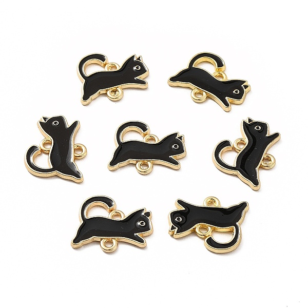 PandaHall Alloy Links Connectors, with Enamel, Light Gold, Cat, Black, 16x19x1.5mm, Hole: 1.5x1.9mm Alloy+Enamel Cat Shape Black
PandaHall Alloy Links Connectors, with Enamel, Light Gold, Cat, Black, 16x19x1.5mm, Hole: 1.5x1.9mm Alloy+Enamel Cat Shape Black
