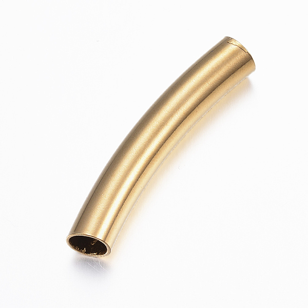 PandaHall 304 Stainless Steel Tube Beads, Curved Tube Noodle Beads, Curved Tube, Real 24K Gold Plated, 39.5x7x6.5mm, Hole: 5.5x6mm 304...
PandaHall 304 Stainless Steel Tube Beads, Curved Tube Noodle Beads, Curved Tube, Real 24K Gold Plated, 39.5x7x6.5mm, Hole: 5.5x6mm 304...