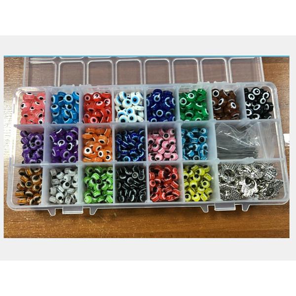 PandaHall DIY Pendant Decoration Making Kits, Including 1000Pcs 20 Styles Resin Beads, 30Pcs Alloy Bead Frames, 100Pcs 2 Style 304 Stainless..., Multicolor
PandaHall DIY Pendant Decoration Making Kits, Including 1000Pcs 20 Styles Resin Beads, 30Pcs Alloy Bead Frames, 100Pcs 2 Style 304 Stainless..., Multicolor