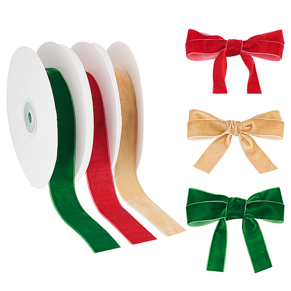 PandaHall ARRICRAFT 3 Rolls 3 Colors Single Face Velvet Ribbon Sets, Flat, Mixed Color, 1 inch(25mm), about 5 yards/roll, 1 roll/color..., Multicolor
PandaHall ARRICRAFT 3 Rolls 3 Colors Single Face Velvet Ribbon Sets, Flat, Mixed Color, 1 inch(25mm), about 5 yards/roll, 1 roll/color..., Multicolor