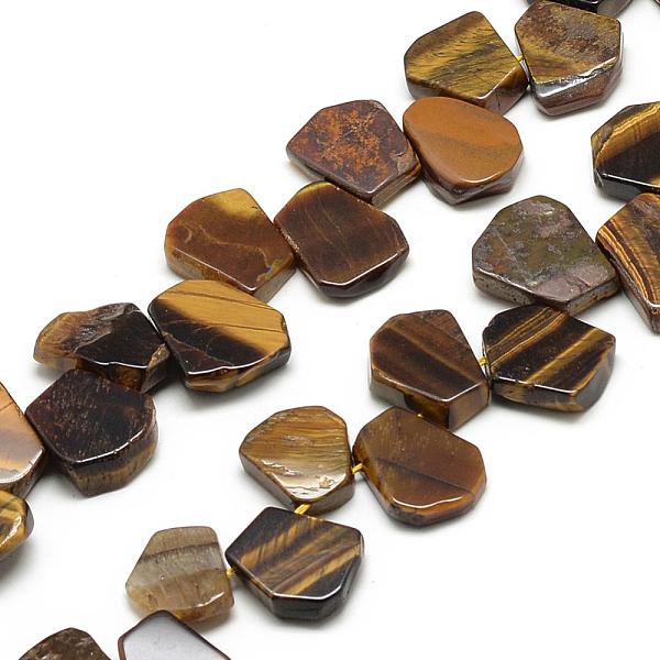 PandaHall Natural Tiger Eye Beads Strands, Fan, 16~24x12~22x5~8mm, Hole: 1mm Tiger Eye Fan
PandaHall Natural Tiger Eye Beads Strands, Fan, 16~24x12~22x5~8mm, Hole: 1mm Tiger Eye Fan