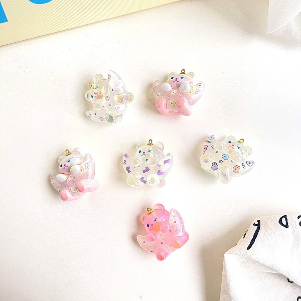 PandaHall Transparent Acrylic Pendants, Bear, Mixed Color, 37x27.6x27.7mm, Hole: 3.5mm Acrylic Bear Multicolor
PandaHall Transparent Acrylic Pendants, Bear, Mixed Color, 37x27.6x27.7mm, Hole: 3.5mm Acrylic Bear Multicolor