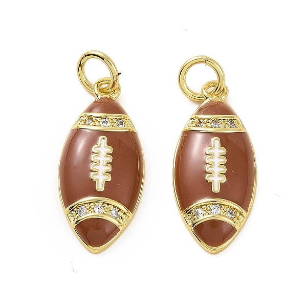 PandaHall Rack Plating Brass Micro Pave Cubic Zirconia Pendants, with Jump Ring and Enamel, Long-Lasting Plated, Cadmium Free & Lead Free..., Brown
PandaHall Rack Plating Brass Micro Pave Cubic Zirconia Pendants, with Jump Ring and Enamel, Long-Lasting Plated, Cadmium Free & Lead Free..., Brown
