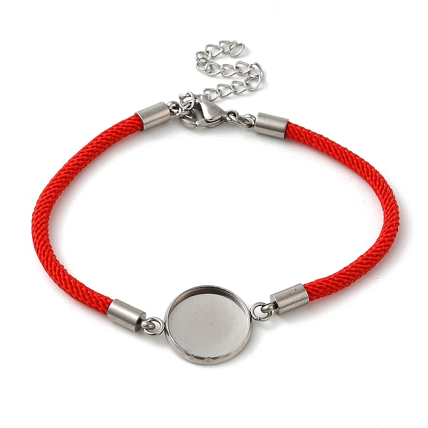 PandaHall Milan Cord & 304 Stainless Steel Bracelets Making, with Round Tray, Red, Tray: 12mm, 7-1/2 inch(19cm) 304 Stainless Steel Red
PandaHall Milan Cord & 304 Stainless Steel Bracelets Making, with Round Tray, Red, Tray: 12mm, 7-1/2 inch(19cm) 304 Stainless Steel Red