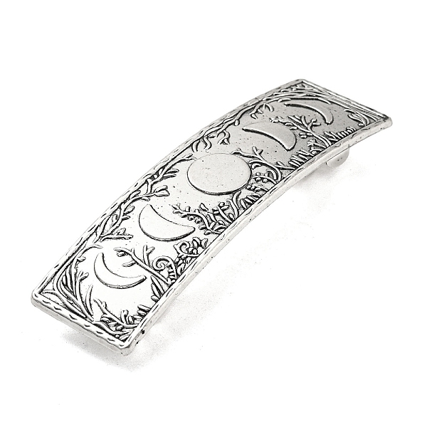 PandaHall Rectangle with Moon Phase Pattern Alloy Hair Barrettes, for Women Girls, Antique Silver, 81x23.5x3mm Alloy Rectangle
PandaHall Rectangle with Moon Phase Pattern Alloy Hair Barrettes, for Women Girls, Antique Silver, 81x23.5x3mm Alloy Rectangle