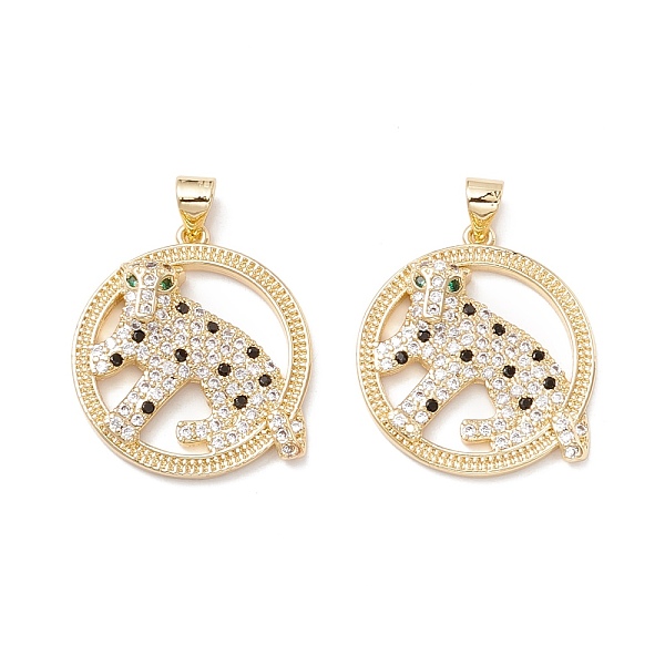 PandaHall Brass Micro Pave Colorful Cubic Zirconia Pendants, Flat Round with Leopard, Real 18K Gold Plated, 24.5x22x4.5mm, Hole: 3.5x4mm...
PandaHall Brass Micro Pave Colorful Cubic Zirconia Pendants, Flat Round with Leopard, Real 18K Gold Plated, 24.5x22x4.5mm, Hole: 3.5x4mm...