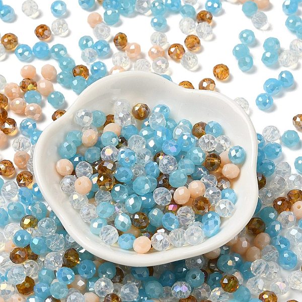 PandaHall Glass Beads, Faceted, Rondelle, Light Salmon, 6x5mm, Hole: 1mm, about 2360pcs/500g Glass Rondelle
PandaHall Glass Beads, Faceted, Rondelle, Light Salmon, 6x5mm, Hole: 1mm, about 2360pcs/500g Glass Rondelle