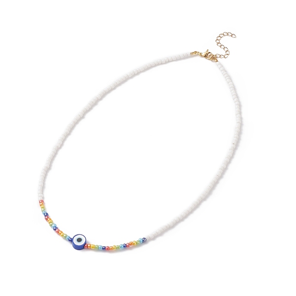 PandaHall Polymer Clay Evil Eye & Glass Seed Beaded Necklaces for Women, Colorful, 17.72 inch(45cm) Polymer Clay Evil Eye
PandaHall Polymer Clay Evil Eye & Glass Seed Beaded Necklaces for Women, Colorful, 17.72 inch(45cm) Polymer Clay Evil Eye