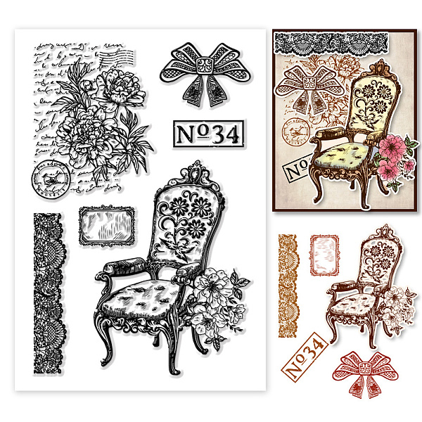 PandaHall PH Vintage Furniture Clear Stamps, PVC Plastic Transparent Stamps Antique Chair Stamps Greeting Card Stamps Seal Stamps for DIY...
PandaHall PH Vintage Furniture Clear Stamps, PVC Plastic Transparent Stamps Antique Chair Stamps Greeting Card Stamps Seal Stamps for DIY...