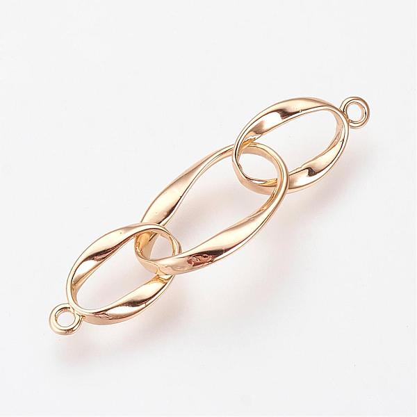 PandaHall Brass Links connectors, Nickel Free, Real 18K Gold Plated, Twist Oval, 29x6x1mm, Hole: 1mm Brass Oval
PandaHall Brass Links connectors, Nickel Free, Real 18K Gold Plated, Twist Oval, 29x6x1mm, Hole: 1mm Brass Oval
