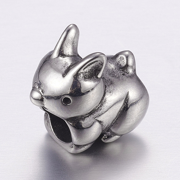 PandaHall 304 Stainless Steel Puppy European Beads, Large Hole Beads, Dog Charms, Antique Silver, 12.5x9x13mm, Hole: 5mm 304 Stainless Steel...
PandaHall 304 Stainless Steel Puppy European Beads, Large Hole Beads, Dog Charms, Antique Silver, 12.5x9x13mm, Hole: 5mm 304 Stainless Steel...