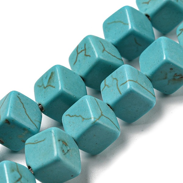 PandaHall Dyed Synthetic Turquoise Beads Strands, Rhombus, 10.5~11x10.5~11x10.5~11mm, Hole: 1mm, about 36pcs/strand, 15.55 inch(39.5cm)...
PandaHall Dyed Synthetic Turquoise Beads Strands, Rhombus, 10.5~11x10.5~11x10.5~11mm, Hole: 1mm, about 36pcs/strand, 15.55 inch(39.5cm)...