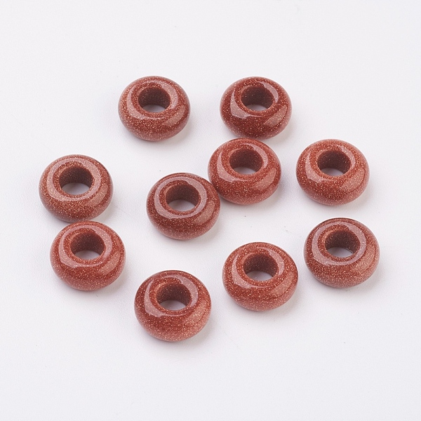 PandaHall Synthetic GoldstoneEuropean Beads, Large Hole Beads, Rondelle, 12x6mm, Hole: 5mm Goldstone Rondelle
PandaHall Synthetic GoldstoneEuropean Beads, Large Hole Beads, Rondelle, 12x6mm, Hole: 5mm Goldstone Rondelle