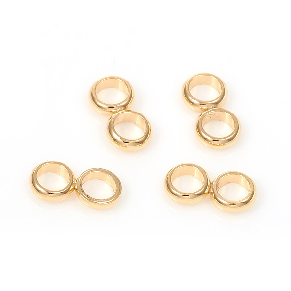 PandaHall 201 Stainless Steel Spacer Bars, Double Ring, Golden, 9x4.5x1.5mm, Hole: 3mm 201 Stainless Steel Ring
PandaHall 201 Stainless Steel Spacer Bars, Double Ring, Golden, 9x4.5x1.5mm, Hole: 3mm 201 Stainless Steel Ring