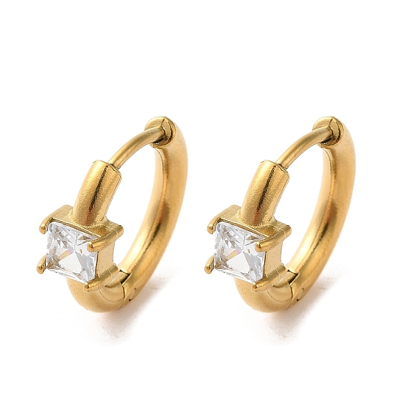 PandaHall Golden 304 Stainless Steel Hoop Earrings, with Cubic Zirconia, Square, 15x5.5x16.5mm Cubic Zirconia Square
PandaHall Golden 304 Stainless Steel Hoop Earrings, with Cubic Zirconia, Square, 15x5.5x16.5mm Cubic Zirconia Square