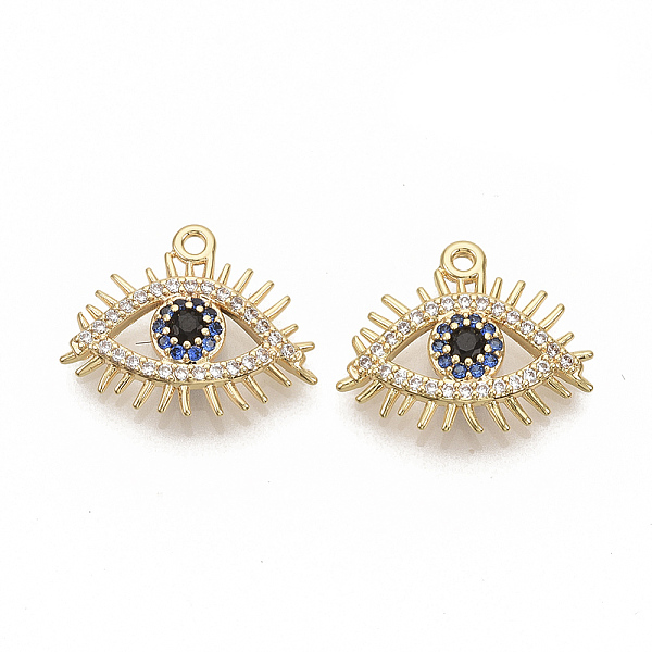 PandaHall Brass Micro Pave Cubic Zirconia Pendants, Nickel Free, Real 18K Gold Plated, Eye, Colorful, 14x17x2mm, Hole: 1mm Brass+Cubic...
PandaHall Brass Micro Pave Cubic Zirconia Pendants, Nickel Free, Real 18K Gold Plated, Eye, Colorful, 14x17x2mm, Hole: 1mm Brass+Cubic...