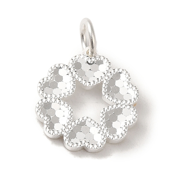 PandaHall 925 Sterling Silver Heart Flower Charms, with Jump Rings, Silver, 13.5x12x1mm, Hole: 3mm Sterling Silver Flower
PandaHall 925 Sterling Silver Heart Flower Charms, with Jump Rings, Silver, 13.5x12x1mm, Hole: 3mm Sterling Silver Flower