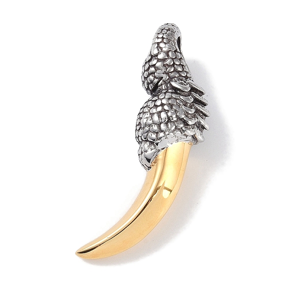 PandaHall Viking 316 Surgical Stainless Steel Big Pendants, Wolf Tooth Charm, Antique Silver & Golden, 54x32.5x14.5mm, Hole: 7.5x6mm 316...
PandaHall Viking 316 Surgical Stainless Steel Big Pendants, Wolf Tooth Charm, Antique Silver & Golden, 54x32.5x14.5mm, Hole: 7.5x6mm 316...