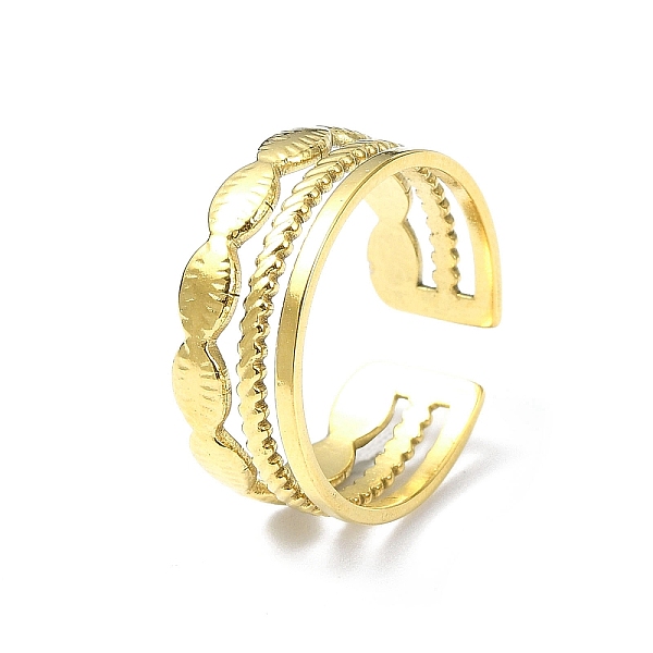 PandaHall Ion Plating(IP) 304 Stainless Steel Open Cuff Ring, Oval Wide Band Rings, Real 18K Gold Plated, Inner Diameter: 18mm 304 Stainless...
PandaHall Ion Plating(IP) 304 Stainless Steel Open Cuff Ring, Oval Wide Band Rings, Real 18K Gold Plated, Inner Diameter: 18mm 304 Stainless...