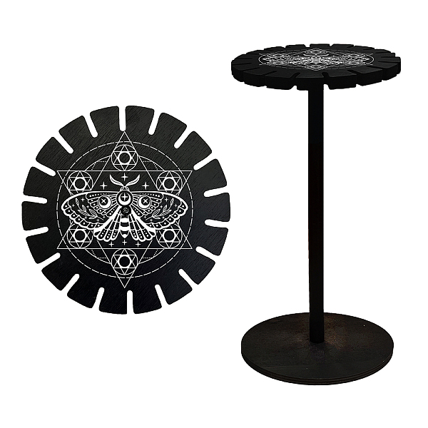 PandaHall Wooden Wheel, Wooden Display Shelf, Black Holder Stand, Rustic Divination Pendulum Storage Rack, Witch Stuff, Magic Circle, Wheel...
PandaHall Wooden Wheel, Wooden Display Shelf, Black Holder Stand, Rustic Divination Pendulum Storage Rack, Witch Stuff, Magic Circle, Wheel...