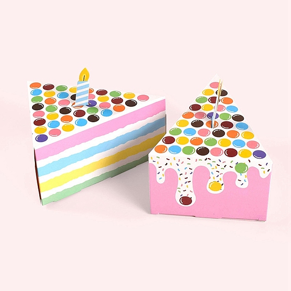 PandaHall Trangle Cake Paper Candy Boxes, Gift Cookies Bags, for Birthday Party, Colorful, 14.5x11x7.5cm Paper Food
PandaHall Trangle Cake Paper Candy Boxes, Gift Cookies Bags, for Birthday Party, Colorful, 14.5x11x7.5cm Paper Food
