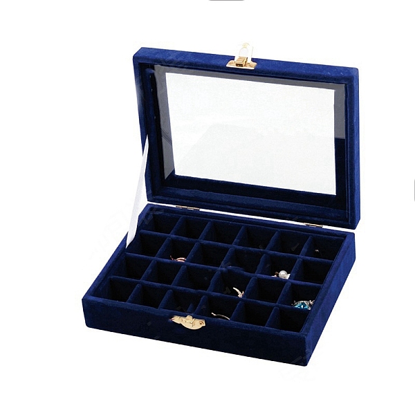 PandaHall Velvet Jewelry Storage Box with 24 Compartments, Visible Window Jewelry Organizer Display Case for Earrings Rings Necklaces...
PandaHall Velvet Jewelry Storage Box with 24 Compartments, Visible Window Jewelry Organizer Display Case for Earrings Rings Necklaces...