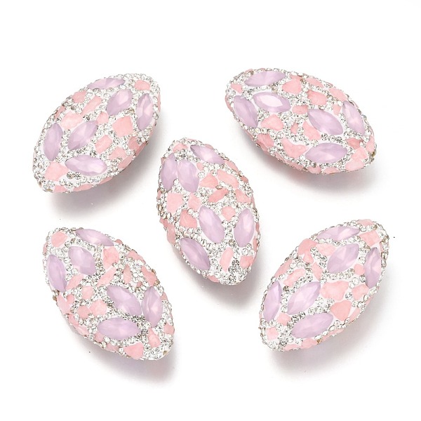 PandaHall Polymer Clay Rhinestone Beads, with Natural Gemstone, Oval, 40~41x22~23x13~14mm, Hole: 1.4mm Mixed Stone Oval
PandaHall Polymer Clay Rhinestone Beads, with Natural Gemstone, Oval, 40~41x22~23x13~14mm, Hole: 1.4mm Mixed Stone Oval