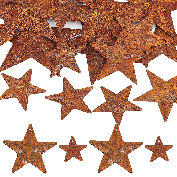 PandaHall GORGECRAFT 50PCS 2 Sizes Rusty Metal Barn Star 1" 2" Vintage Antique Primitives Country Decor Tin Steel Stars with Holes Rustic...
PandaHall GORGECRAFT 50PCS 2 Sizes Rusty Metal Barn Star 1" 2" Vintage Antique Primitives Country Decor Tin Steel Stars with Holes Rustic...