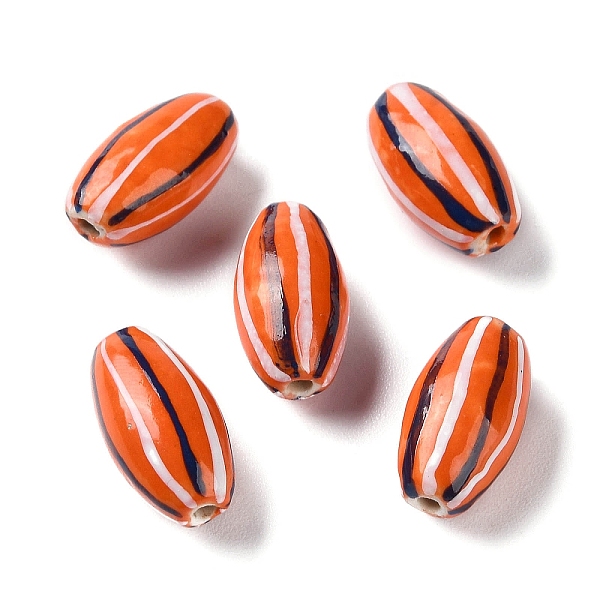 PandaHall Handmade Porcelain Beads, Famille Rose Porcelain, Oval, Orange, 17x9.5mm, Hole: 1.6mm, about 22pcs/strand, 14.37 inch(36.5cm)...
PandaHall Handmade Porcelain Beads, Famille Rose Porcelain, Oval, Orange, 17x9.5mm, Hole: 1.6mm, about 22pcs/strand, 14.37 inch(36.5cm)...